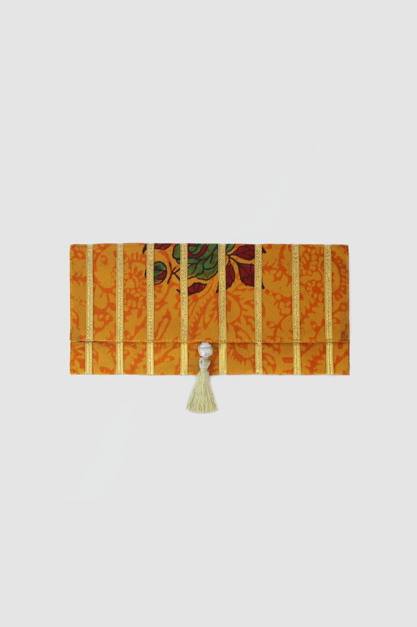 RANI FLORAL COIN PURSE IN SILK CHARMEUSE