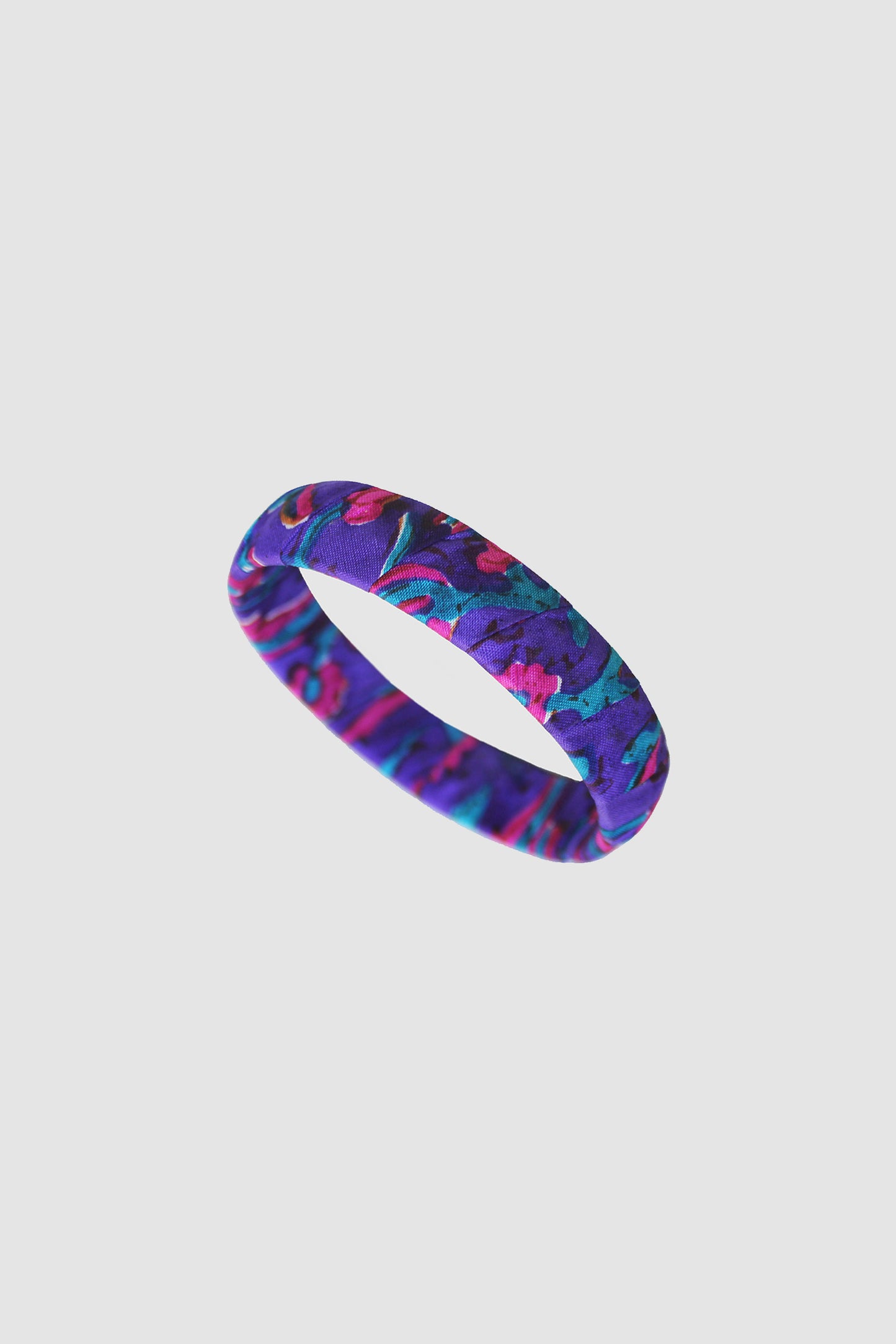 SABIHA FLORAL BANGLE 16MM IN RAW SILK