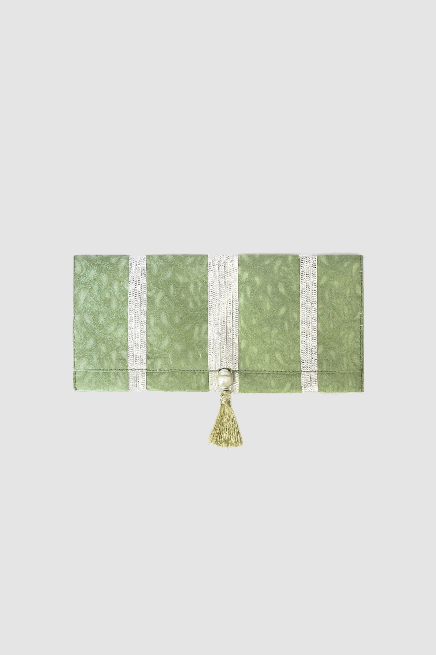 SARAH COIN PURSE IN SILK SELF JAMAWAR