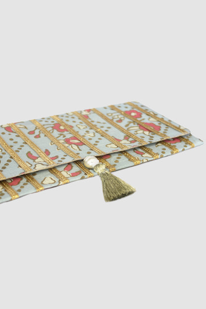 TAHIRA COIN PURSE IN COTTON SILK